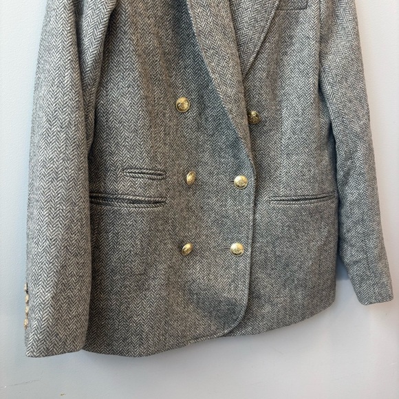 J Crew 8T Bristol Blazer Gold Buttons Moon Quality British Cloth Wool - Picture 7 of 14